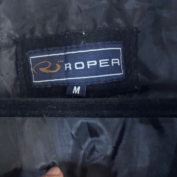 Roper Black Zip-Up Vest - Picture 2 of 7